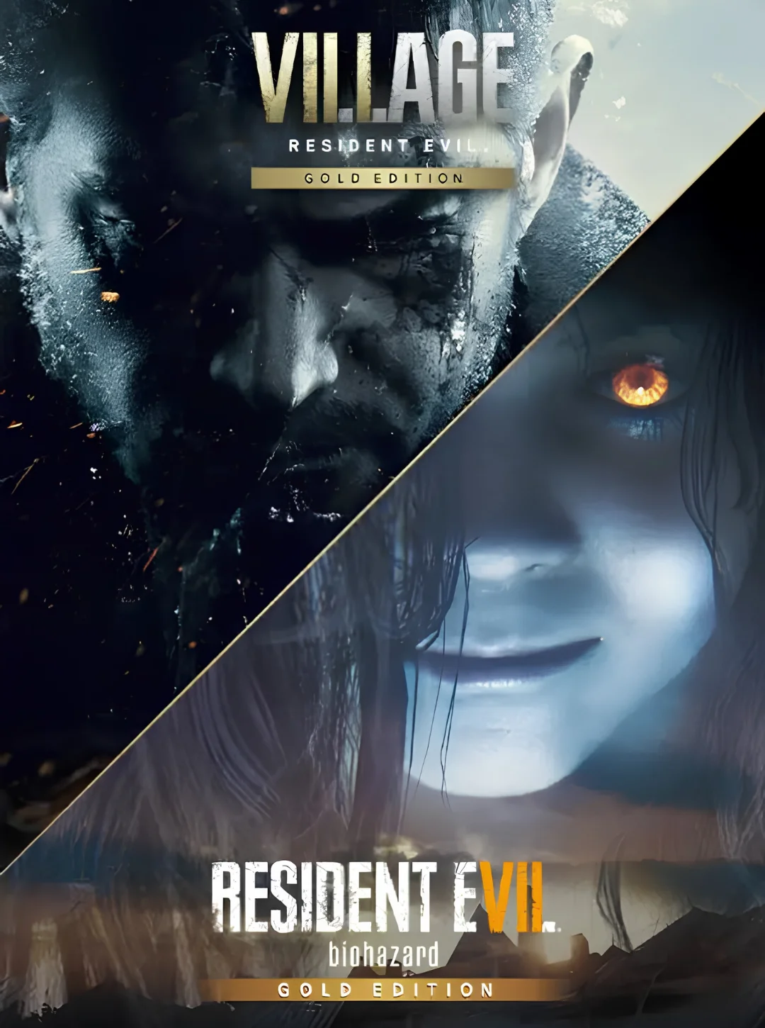 Resident Evil 7 Gold Edition + Resident Evil Village Gold Edition game cover
